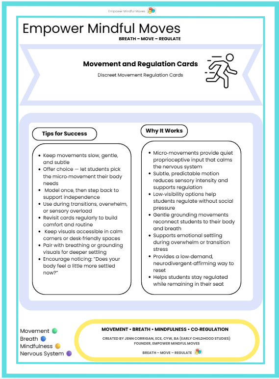 Quiet, At‑Your‑Desk Regulation Bundle | Movement Regulation 5 Pack Micro‑Movements • Seated Movement • Stimming Tools • Fine Motor • Discreet