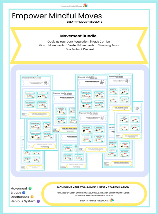 Quiet, At‑Your‑Desk Regulation Bundle | Movement Regulation 5 Pack Micro‑Movements • Seated Movement • Stimming Tools • Fine Motor • Discreet
