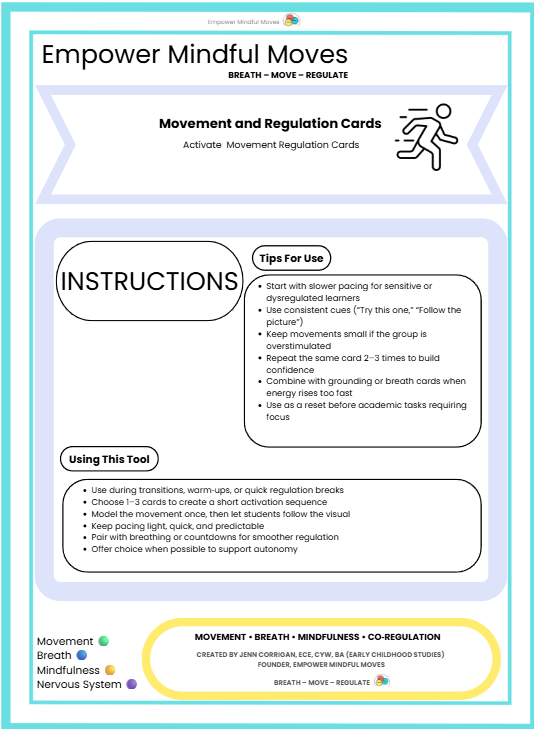 Sensory Activation Bundle 5 Pack Combo | Jump & Power • Brain Breaks • Heavy Work & Deep Pressure • Strength Builders • Activate Movements