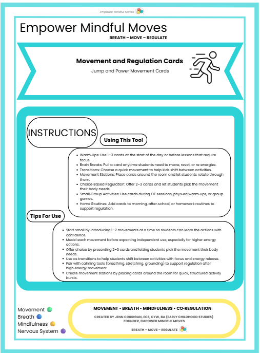 Sensory Activation Bundle 5 Pack Combo | Jump & Power • Brain Breaks • Heavy Work & Deep Pressure • Strength Builders • Activate Movements