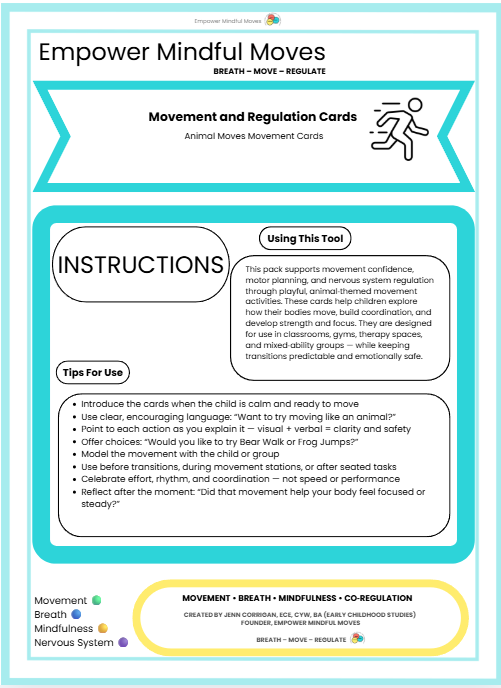 Motor Skills Builders   5 Pack Combo| Coordination & Agility • Bilateral Movements • Fine Motor • Yoga & Stretching • Animal Moves