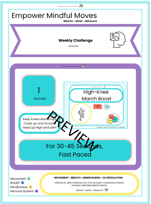 Weekly Challenge – Movement-Based Regulation for Kids (ND-Affirming Routine)