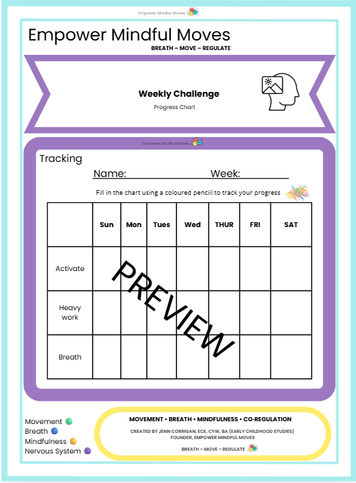 Weekly Challenge – Movement-Based Regulation for Kids (ND-Affirming Routine)