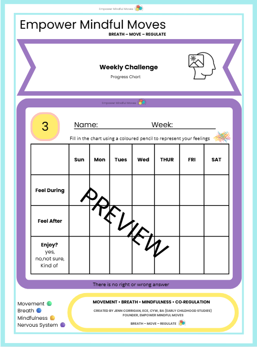 Weekly Challenge – Movement-Based Regulation for Kids (ND-Affirming Routine)