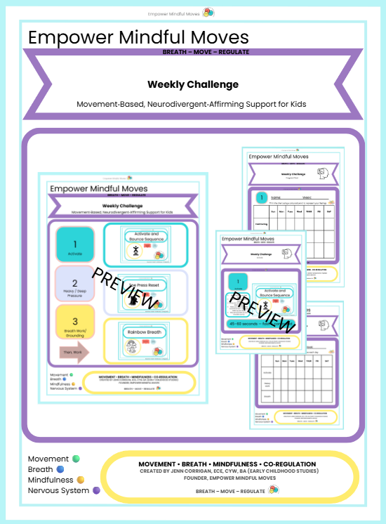 Movement‑Based Regulation Routines for Kids | Neurodivergent‑Affirming | Empower Mindful Moves
