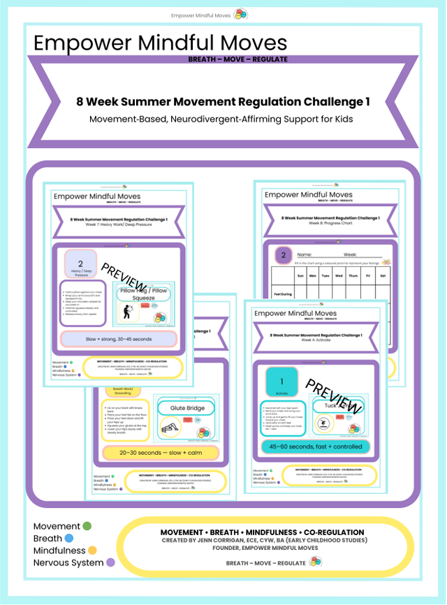 8‑Week Summer Movement Regulation Challenge | Daily Movement Routine for Kids | Sensory + Emotional Regulation