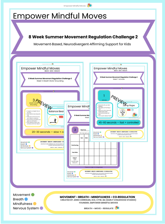8‑Week Summer Movement Regulation Challenge 2 | Daily Movement Routine for Kids | Sensory + Emotional Regulation