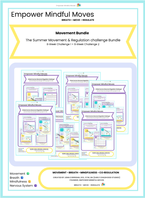 16‑Week Movement & Regulation Challenge Bundle (Activate • Heavy Work • Breath) | Neurodivergent‑Affirming Routines for Kids