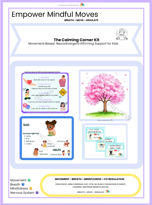 Calming Bundle: Calm Corner Kit + Sensory Path | ND‑Affirming Regulation Tools for Kids