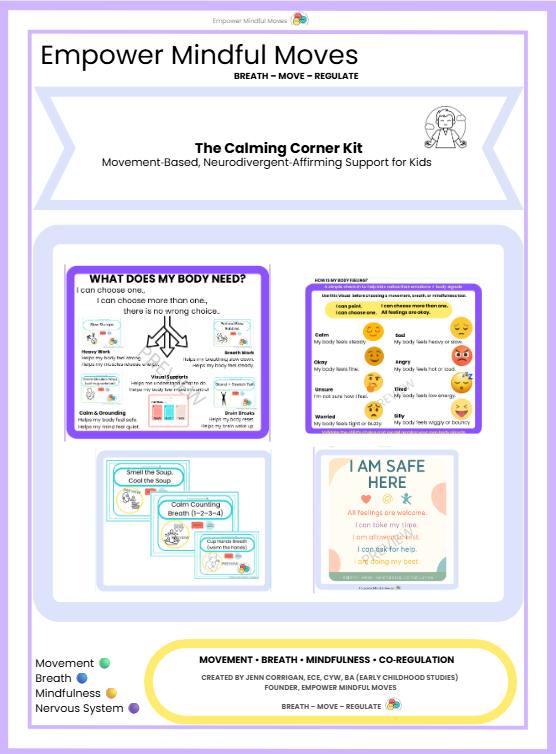 Calming Bundle: Calm Corner Kit + Sensory Path | ND‑Affirming Regulation Tools for Kids