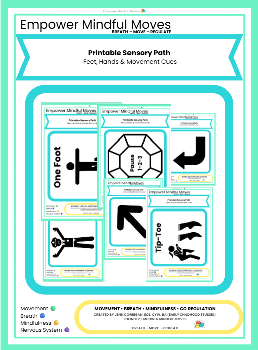 Calming Bundle: Movement Regulation Tools + Sensory Path | ND‑Affirming Regulation Supports for Kids