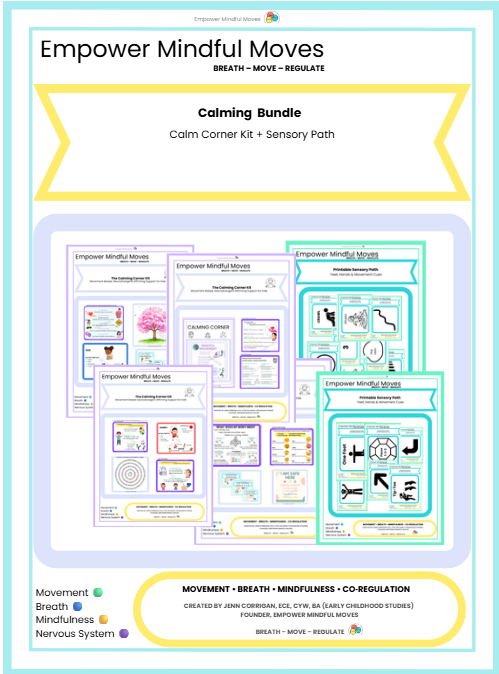 Calming Bundle: Calm Corner Kit + Sensory Path | ND‑Affirming Regulation Tools for Kids