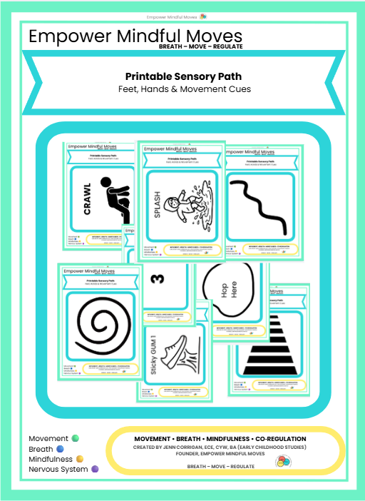 Move Quest + Sensory Path Bundle | Movement Game + Sensory Regulation Tools for ADHD, Autism & Classrooms