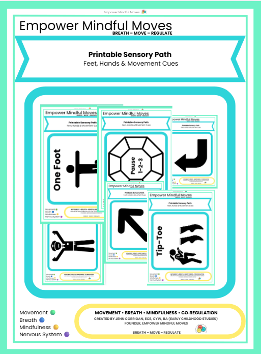 Calming Bundle – Movement First Routine + Sensory Path | Sensory Regulation Tools for ADHD, Autism, OT & Classrooms