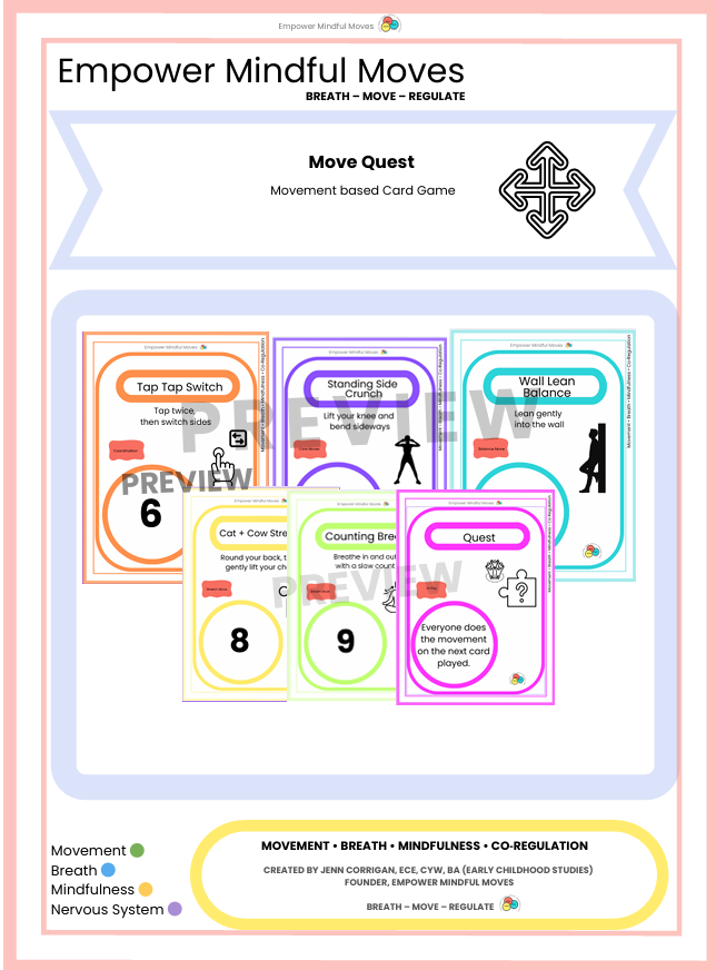 Move Quest + Sensory Path Bundle | Movement Game + Sensory Regulation Tools for ADHD, Autism & Classrooms
