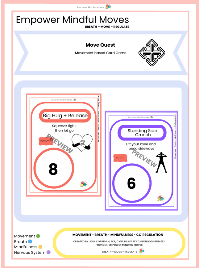 Move Quest + Sensory Path Bundle | Movement Game + Sensory Regulation Tools for ADHD, Autism & Classrooms