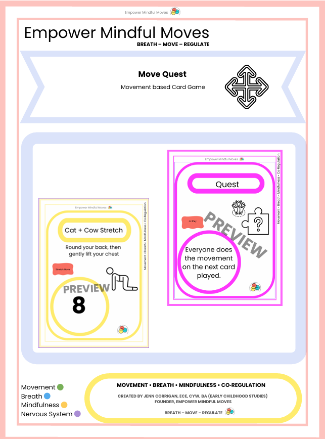 Move Quest + Sensory Path Bundle | Movement Game + Sensory Regulation Tools for ADHD, Autism & Classrooms