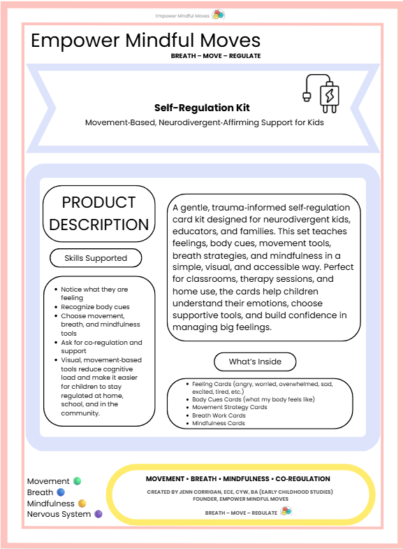 Self‑Regulation Toolkit + Sensory Path Bundle