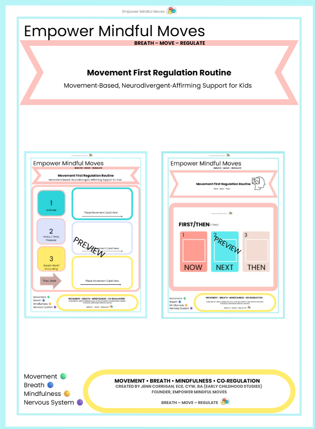 Transitions Without Tears Bundle — Visual Routines, First‑Then, PECs, Desk Strips + Movement Tools
