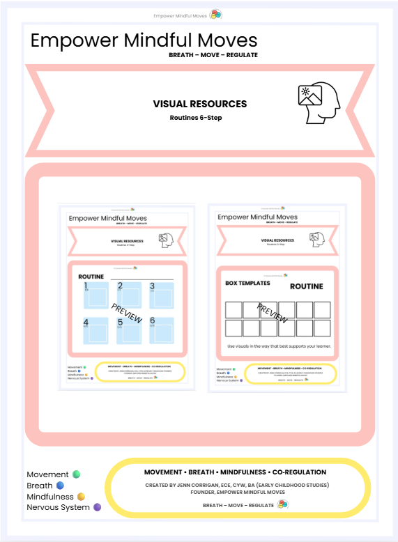 Transitions Without Tears Bundle — Visual Routines, First‑Then, PECs, Desk Strips + Movement Tools