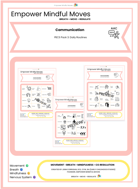 Transitions Without Tears Bundle — Visual Routines, First‑Then, PECs, Desk Strips + Movement Tools