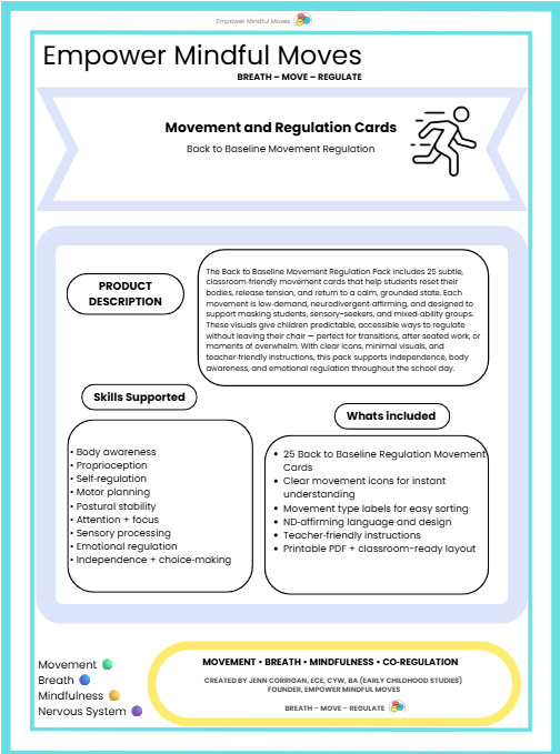 Movement for Anxiety + Overwhelm Bundle — Nervous System Regulation Through Movement & Breath