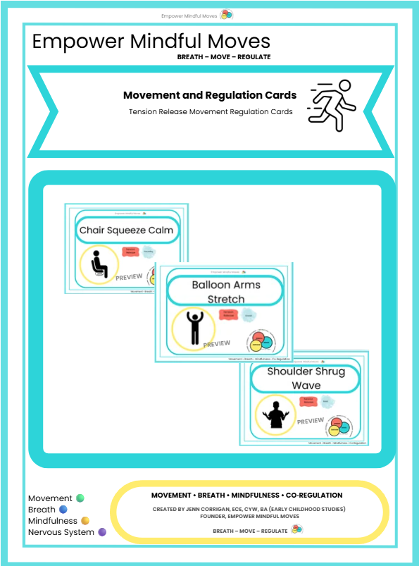 Reset Starter Bundle – Movement Regulation Tools + Overwhelm Reset + Back to Baseline + Stress & Tension Release + 3‑Choice Board | ND‑Affirming Regulation Tools for Home & Classroom