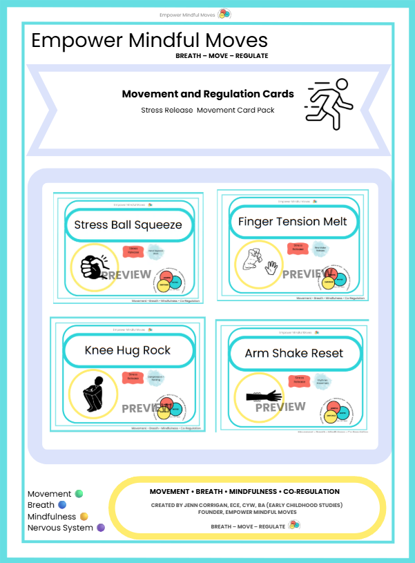 Reset Starter Bundle – Movement Regulation Tools + Overwhelm Reset + Back to Baseline + Stress & Tension Release + 3‑Choice Board | ND‑Affirming Regulation Tools for Home & Classroom