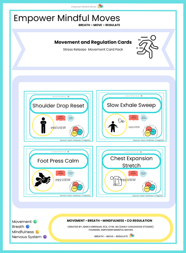 Reset Starter Bundle – Movement Regulation Tools + Overwhelm Reset + Back to Baseline + Stress & Tension Release + 3‑Choice Board | ND‑Affirming Regulation Tools for Home & Classroom