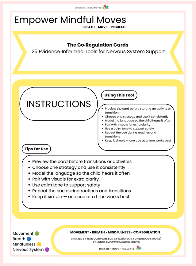The Co‑Regulation Cards (25‑Pack)