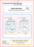 Neurodivergent‑Friendly Sensory Break Menu | Movement‑Based Regulation Poster Set