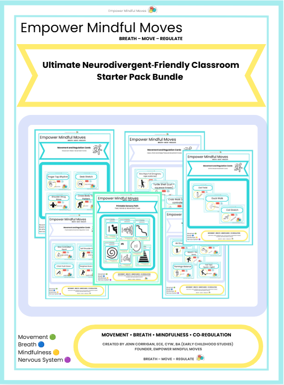 Ultimate Neurodivergent‑Friendly Classroom Starter Pack | Calm Corner, Regulation Tools, Visual Schedules, Movement Breaks, Sensory Supports