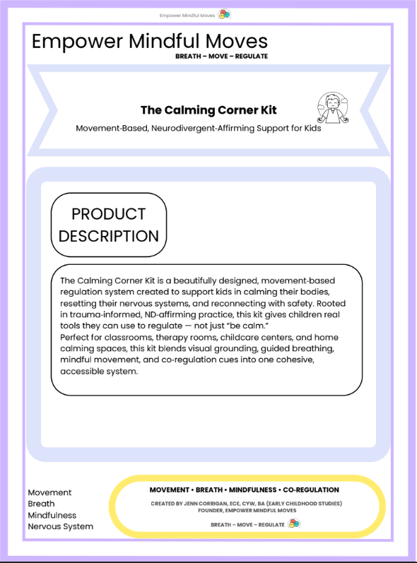 Full Calming Corner Kit