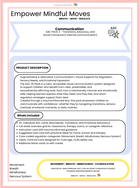 AAC Pack 2  External Communication Support