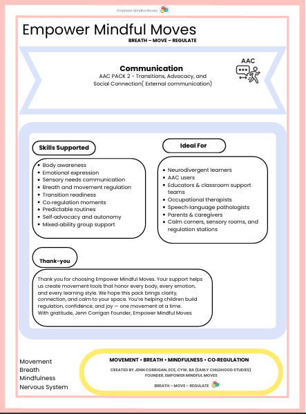 AAC Pack 2  External Communication Support