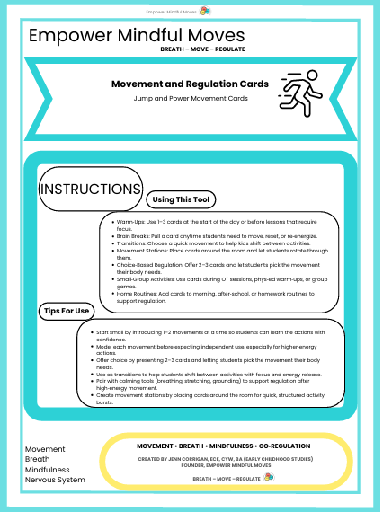 Jump and Power Movement Regulation Cards