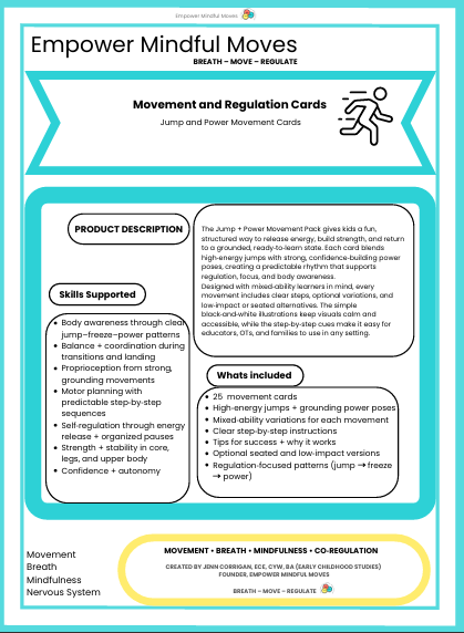 Jump and Power Movement Regulation Cards